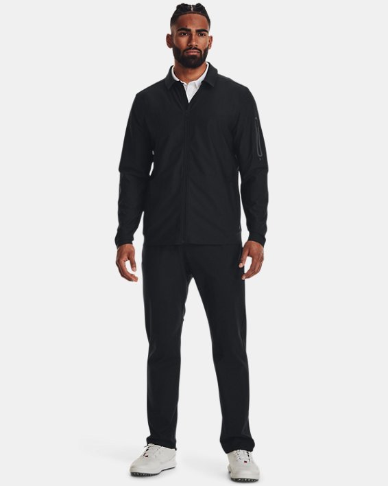 Herren UA Vanish Jacke mit durchgehendem Zip, Black, pdpMainDesktop image number 2